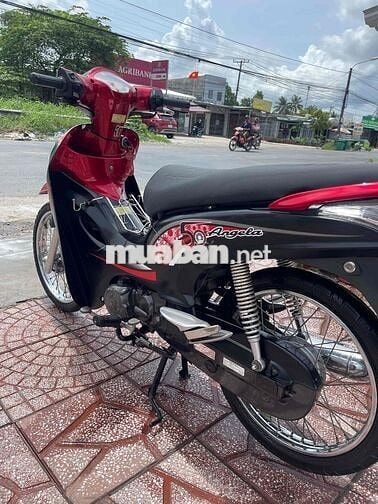 SYM Angela 50cc Đỏ Đen Xe số cho học sinh đi học