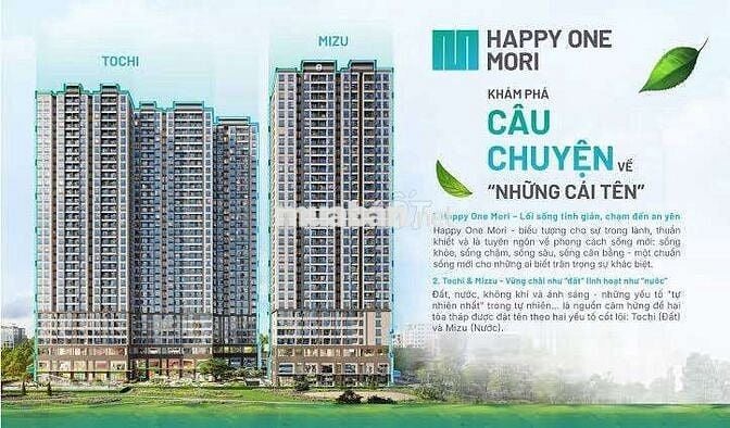 SANG LỖ 300TR 2PN 2WC HAPPY ONE MORI MẶT TIỀN LÁI THIÊU 14 VIEW ĐẸP