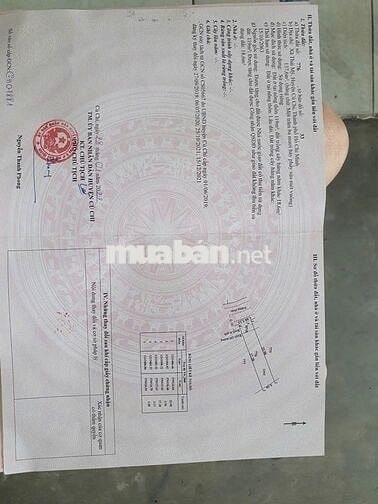 ĐẤT NỀN 1/TỈNH LỘ 7 THÁI MỸ CỦ CHI