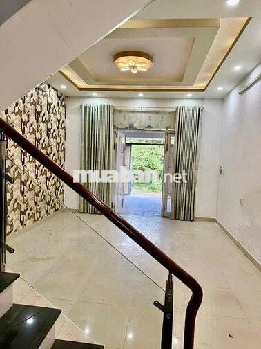 Cho Thuê Nhà Hẻm Xe Tải DT 5x15 1Trệt 2Lầu 3Pn 4Wc Sân Ôtô Sân Thượng