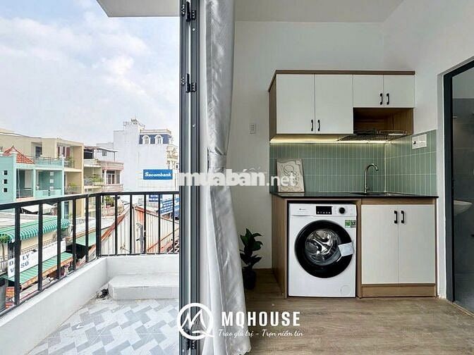 CĂN HỘ 1PN BAN CÔNG FULL NỘI THẤT NHÀ MỚI - NGAY NGÃ 4 BẢY HIỀN