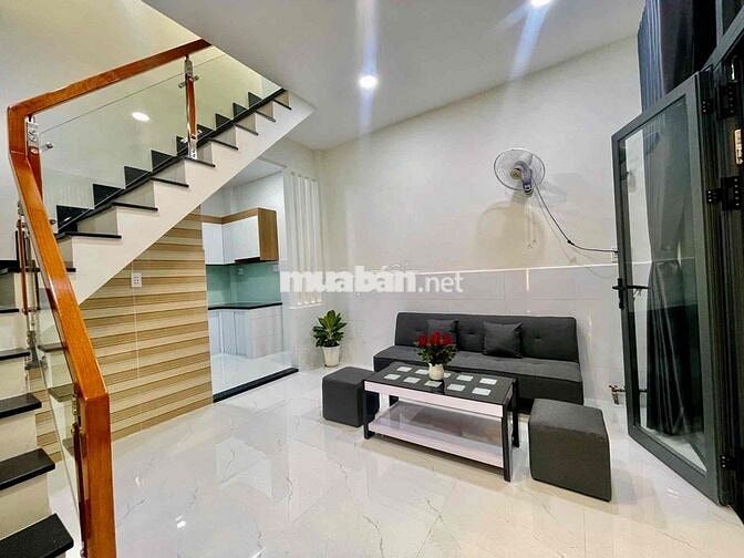 4❌8m, BÁN NHÀ MỚI CHU VĂN AN, 2 TẦNG👉P12 BÌNH THẠNH, 4 TỶ xx CÒN BỚT