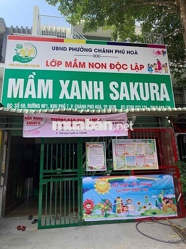 Bán trường mầm non đang hoạt động