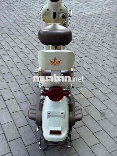 Xe điện mini Mina bike Trắng kem 4 bình
