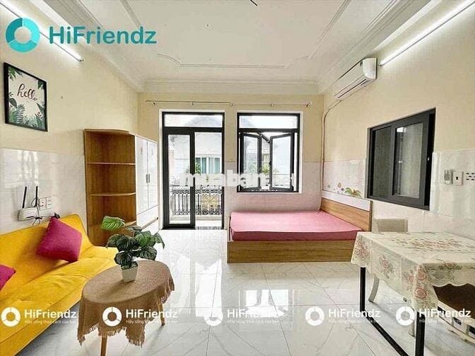STUDIO BAN CÔNG RỘNG 40M² – THÂN NHÂN TRUNG, K300 / T3