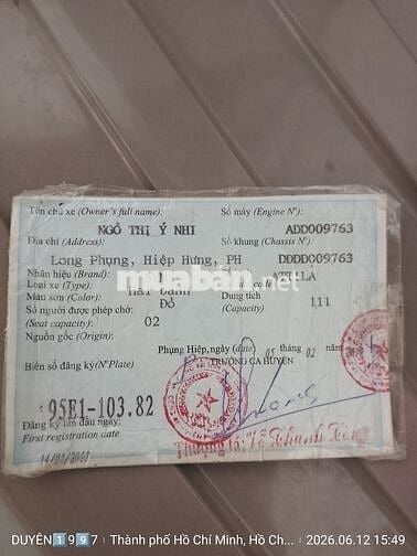 SYM Attila 111cc màu Đỏ