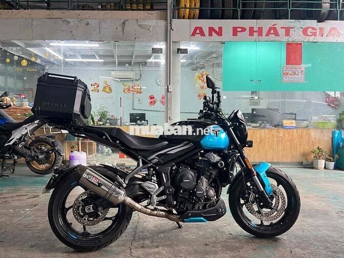Triumph Trident 660 2022 1000 km Đen, Xanh