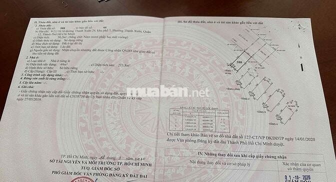 NHÀ THÔ 5 TẦNG KDC BẢO MINH - TX 24 - 50M2 - ĐƯỜNG 12M - 4.7 TỶ