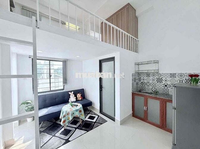 Căn hộ mini doublex, dtsd 30m2, nội thất dính tường, 4.7tr/tháng