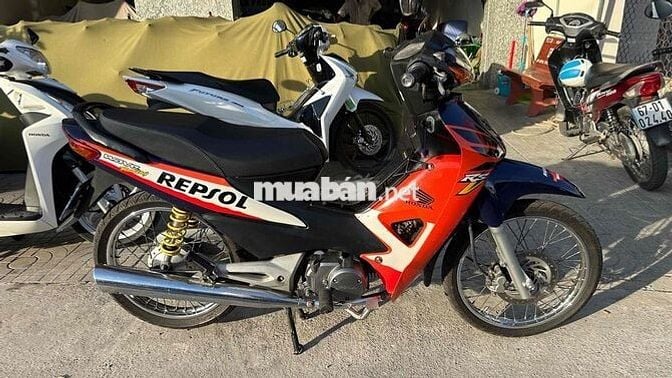 Wave 100 RSV Repsol Xanh cam đen ( hỗ trợ góp )