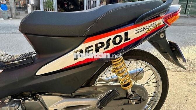 Wave 100 RSV Repsol Xanh cam đen ( hỗ trợ góp )