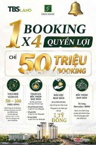2 TỶ 9/Căn 1PN+ 55m2 GREEN SKY LINE 2026 NHẬN NHÀ NGAY GO BIGC DĨ AN