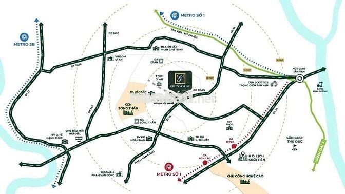 2 TỶ 9/Căn 1PN+ 55m2 GREEN SKY LINE 2026 NHẬN NHÀ NGAY GO BIGC DĨ AN