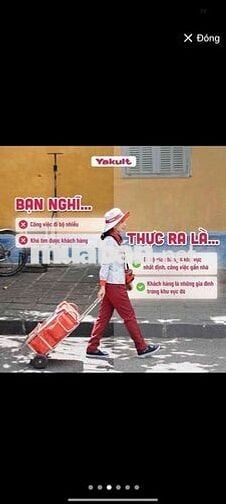 Yakult Tuyển Dụng Nữ Bán Hàng Quận 6, Quận 11 
