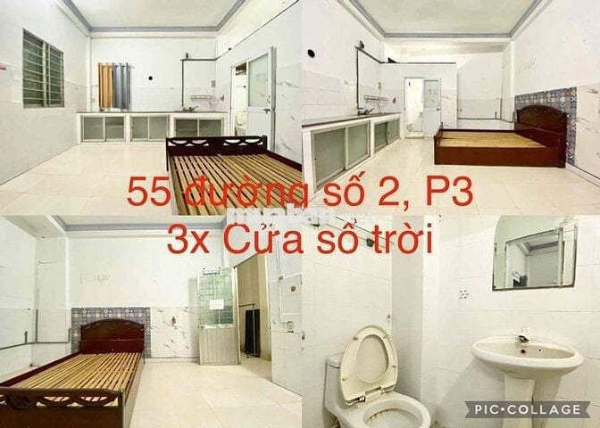 Chỉ 3tr có ngay phòng rông 30m2 cửa sổ trời ngay ngã 6 gò vấp