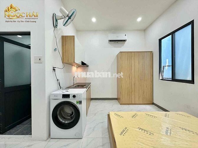 STUDIO CỬA SỔ TRỜI FULL NT-MÁY GIẶT RIÊNG NGAY CV LÀNG HOA_QUANG TRUNG