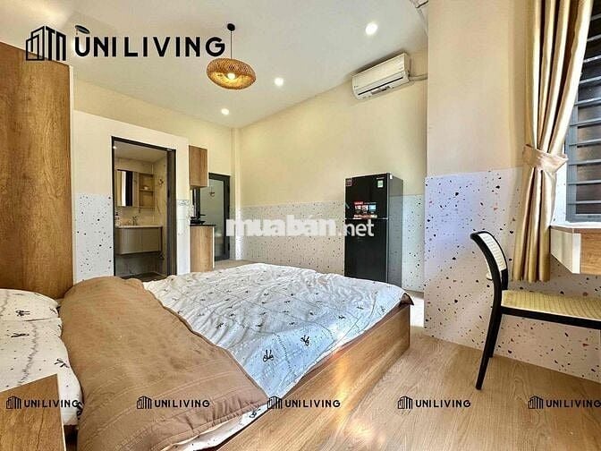 PHÒNG STUDIO RỘNG 35M2 - BAN CÔNG THOÁNG - FULL NỘI THẤT