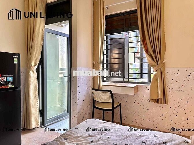 PHÒNG STUDIO RỘNG 35M2 - BAN CÔNG THOÁNG - FULL NỘI THẤT