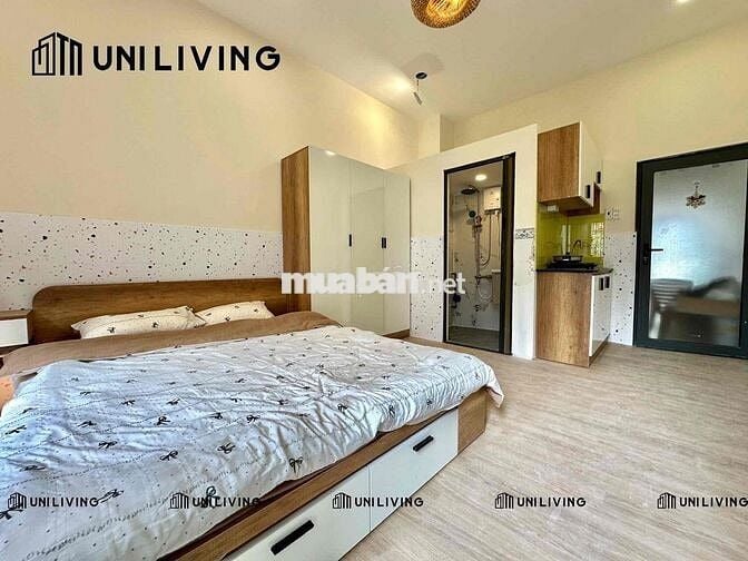 PHÒNG STUDIO RỘNG 35M2 - BAN CÔNG THOÁNG - FULL NỘI THẤT