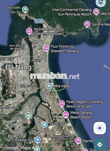 Bán nhà phố biển nghỉ dưỡng đối diện Furama