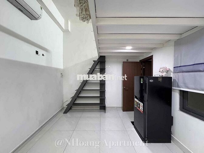 Cho Thuê Phòng Gác Balcon Cửa Sổ 25m2 Full NT 3ng3xe Ngay ĐBP Q3