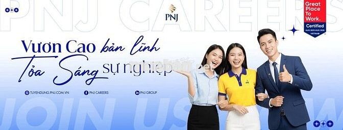 TUYỂN CÔNG NHÂN - NHÀ MÁY PNJ LONG AN