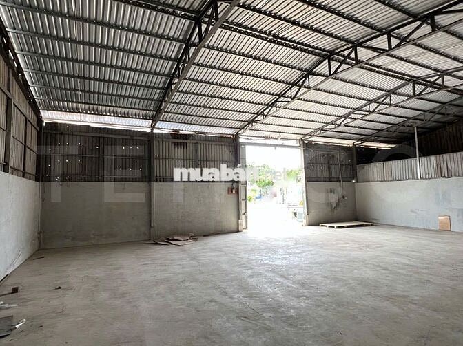Kho xưởng 200 m² có PCCC và trạm điện 3 pha, nhánh đường Quốc Lộ 91B