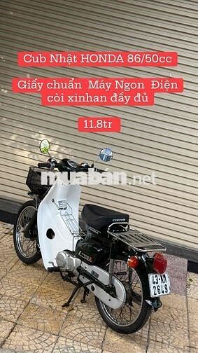 Honda Super Cub 50cc Xanh rêu, Trắng