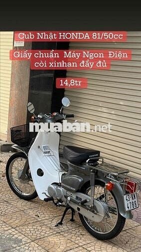 Honda Super Cub 50cc Xanh rêu, Trắng