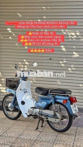 Honda Super Cub 50cc Xanh rêu, Trắng
