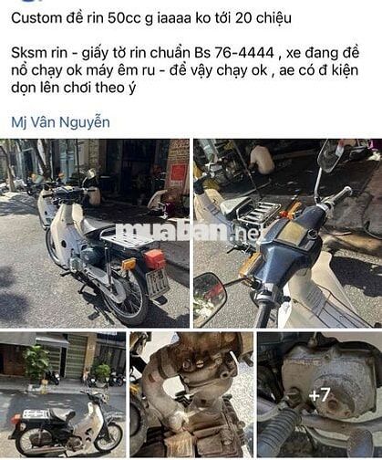 Honda Super Cub 50cc Xanh rêu, Trắng