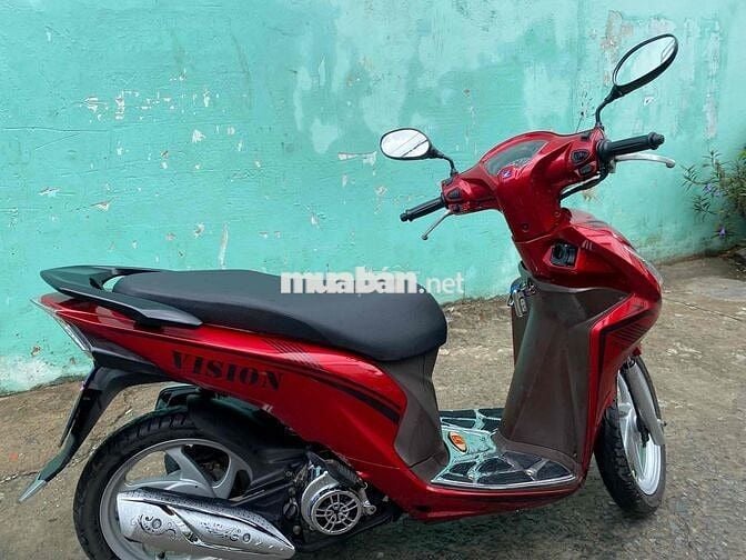 Honda Vision 2025 Cao Cấp màu Đỏ