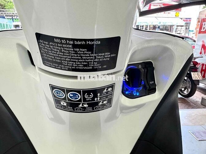 Honda SH Mode 2019 Trắng đen 10397 km
