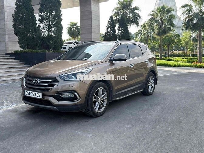 Hyundai Santafe 2016 Full Dầu 2.2L 4 bánh Nâu