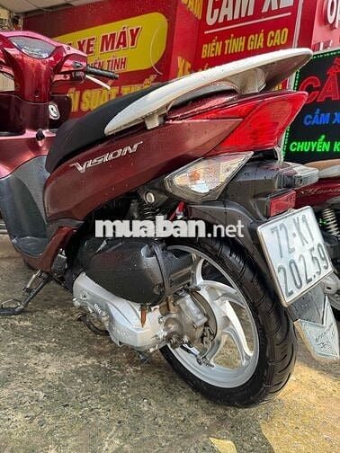 Honda Vision 2014 biển 72 máy bao zin êm.xe đẹp ạ