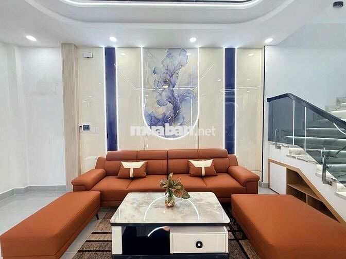 Nhà Cạnh Ngã Tư Bốn Xã-5m*14m , 3 PN , Hẻm ôtô 6m Thông - Nhĩn 6 T TL 