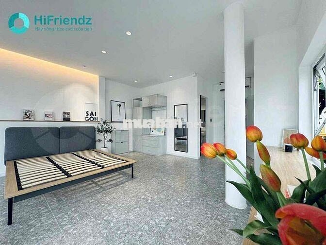 MẶT TIỀN ĐƯỜNG GẦN CẦU THỦ THIÊM Q2, STUDIO CỦA SỔ BANCOL