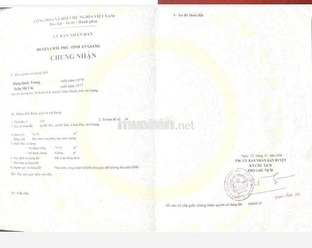 Đất Thổ cư mặt tiền Quốc Lộ 91 chắn trước KDL Vạn Hương Mai