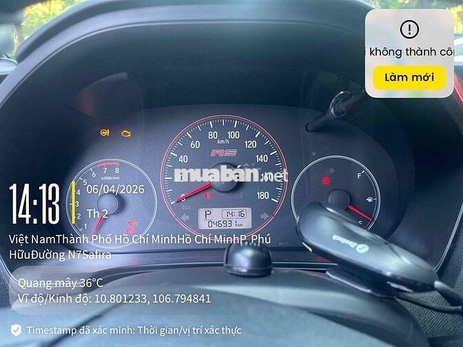 Honda Brio 2019 Tự động 50000 km Trắng