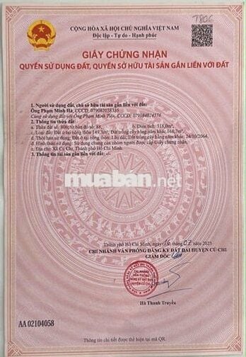 🔥 ĐẤT MẶT TIỀN ĐƯỜNG SỐ 6 – TÂN THÔNG HỘI, CỦ CHI giá 1ty2 triệu🔥