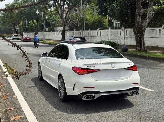 Mercedes C43 AMG 2023 V1 Trắng 9.999 Miles