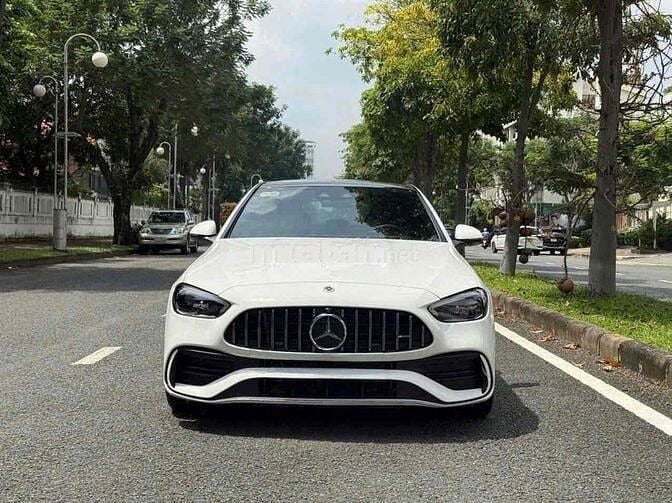 Mercedes C43 AMG 2023 V1 Trắng 9.999 Miles