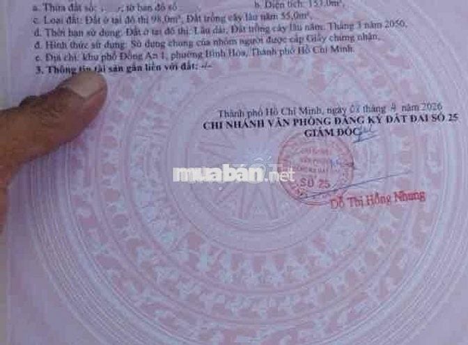 VỪA Ở VỪA CÓ DÒNG TIỀN – MẶT TIỀN BÌNH HÒA – SÁT KCX LINH TRUNG 2
