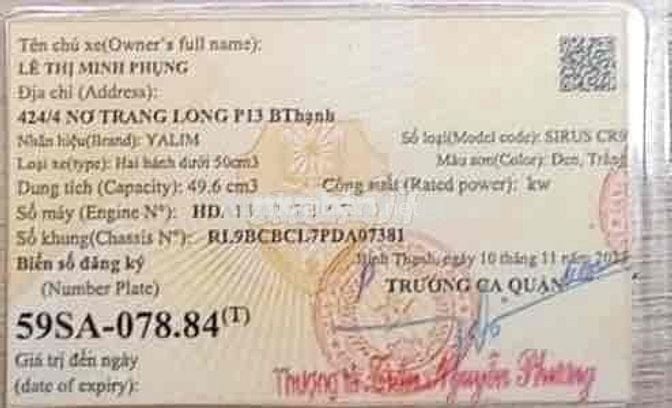 Yalim Sirius CR9 2023 Đen, Trắng