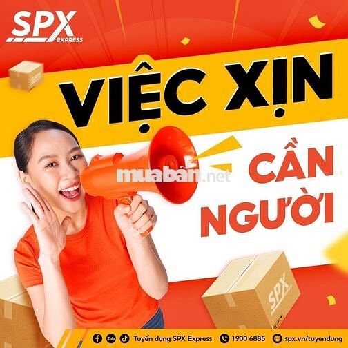 SPX CỬA LÒ TUYỂN 7 NHÂN VIÊN GIAO HÀNG LƯƠNG 20TR