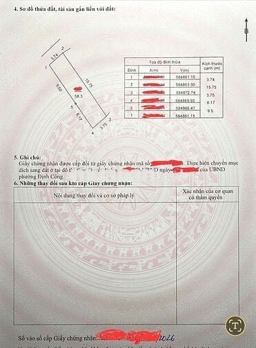 Bán đất thổ cư ngõ 192 đường Kim Giang, Hà Nội
