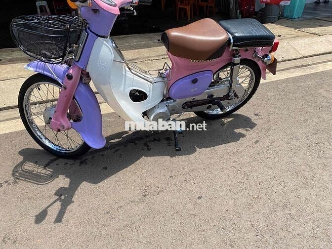 Honda Cub Cổ điển Hồng Tím Trắng bs:60
