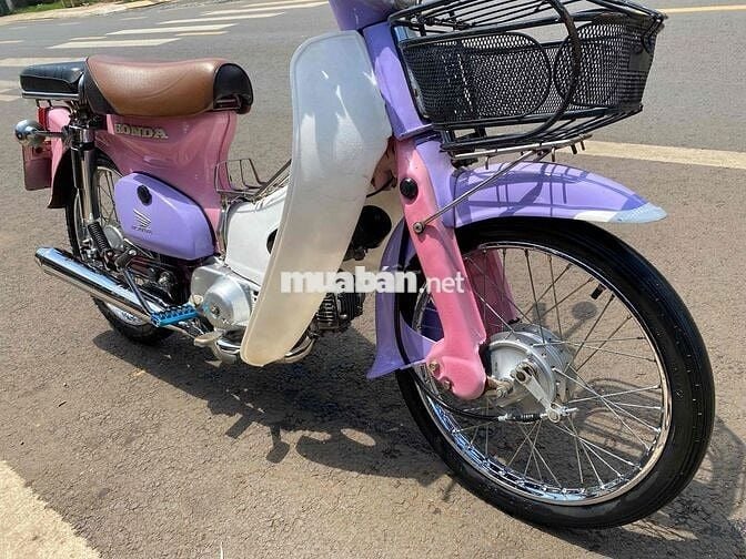 Honda Cub Cổ điển Hồng Tím Trắng bs:60