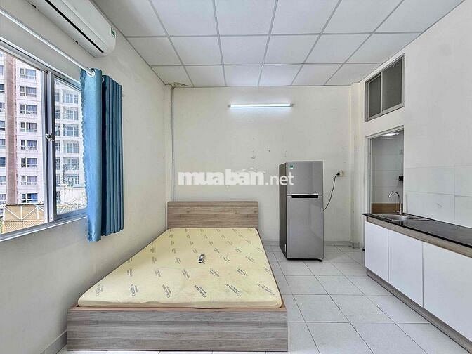 PHÒNG STUDIO CỬA SỔ THOÁNG - FULL NT - KHU SÂN BAY PHỔ QUANG