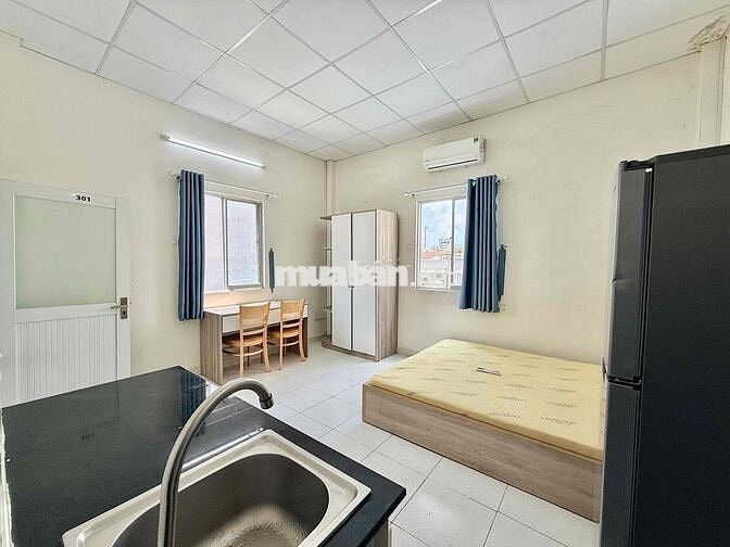 PHÒNG STUDIO CỬA SỔ THOÁNG - FULL NT - KHU SÂN BAY PHỔ QUANG